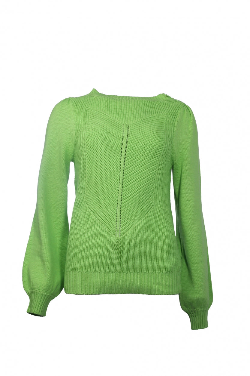 Suze LS Knitwear | Green Flash