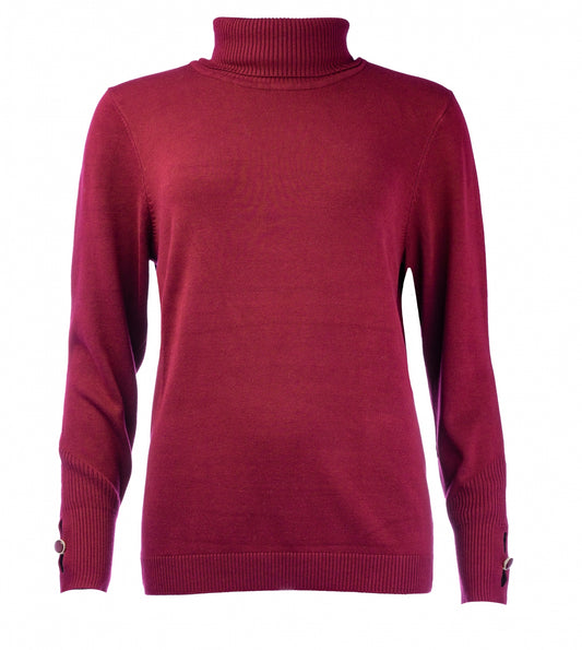 Vroni Turtle Neck | Aubergine