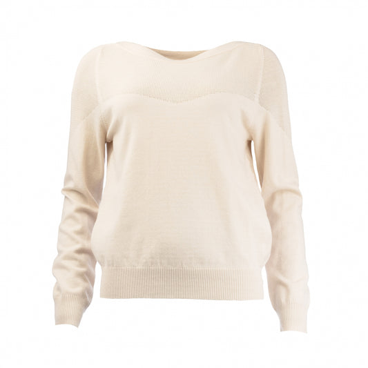 Vinny wool mix pullover | Sand